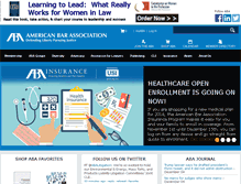 Tablet Screenshot of americanbar.org